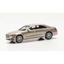 Herpa 430869-002 1/87 Ölçek, Mercedes-Benz S-Klasse, Altın Metalik, Sergilemeye Hazır Model Araç