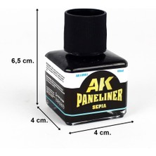 Ak Interactive 12021 40 Ml. Sepia, Paneliner, Enamel Boya