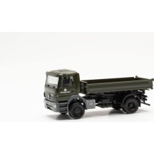 Herpa 746946-002 1/87 Ölçek, Mercedes-Benz Axor Üç Yönlü Damperli Askeri Kamyon (Alman Ordusu), Sergilemeye Hazır Model Araç