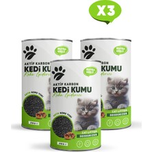 pawcarbon Kedi Kumu Koku Giderici Aktif Karbon 310GR 3'lü Paket