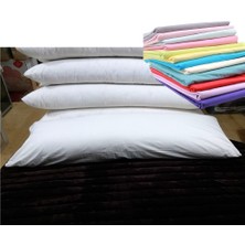 Karı Koca Yastığı 50X130 (Kılıflı), Doğal Pamuk, Uzun Yastık