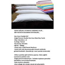 Karı Koca Yastığı 50X130 (Kılıflı), Doğal Pamuk, Uzun Yastık