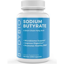 Bodybio Sodium Butyrate Non Gmo 100 Kapsül