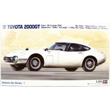 Hasegawa Hc1 21101 1/24 Ölçek, Toyota 2000GT 1967, Otomobil Plastik Model Kiti