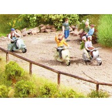 Noch 13015 1/87 Motokros Çitleri Demonte Plastik Maketi