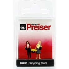 Preiser 28200 1/87 Ölçek, Alışveriş Yapan Kadınlar, Boyanmış Plastik Figürleri
