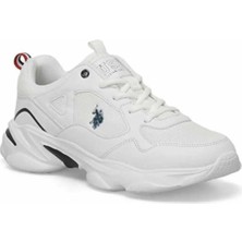 U.S. Polo Assn. Kadın Bob Spor Ayakkabı Düz Taban Beyaz Günlük Kullanım İçin Rahat Tasarım 101503744BEYAZ