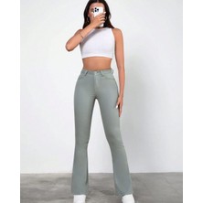 Aref Jeans Ispanyol Paça Yüksek Bel Kadın Kot Pantolon
