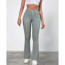 Aref Jeans Ispanyol Paça Yüksek Bel Kadın Kot Pantolon