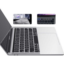 Enci Store Apple Macbook 16' Touch Bar Uyumlu A2141 Klavye Koruyucu Şeffaf Silikon Ped