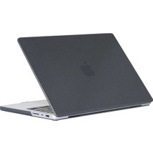 Enci Store Apple Macbook Pro 16.2 2023 A2780 Uyumlu Msoft Carbon Fiber Tasarımlı Kapak