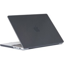 Enci Store Apple Macbook Pro 16.2 2023 A2780 Uyumlu Msoft Carbon Fiber Tasarımlı Kapak