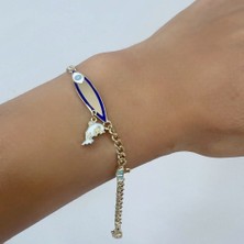 By Burak Gold Nazar Boncuklu Çocuk Künye Altın – BLK0782