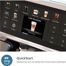 Philips Aroma ve Krema Renkli Dokunmatik Ekran Silentbrew Teknolojisi ile %40 Daha Sessiz Tam Otomatik Kahve Makinesi + Kahve ve Lambader Hediye