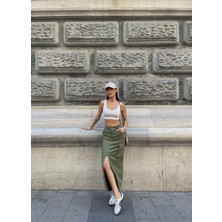 Aref Jeans Kargo Cepli Kot Etek