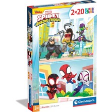 24794 Supercolor Marvel Spidey And His Amazing Friends-2 20 Parça Yapboz, 3 Yaşından Büyük Çocuklar Için, Italya'da Üretilmiştir, Çok Renkli, Orta Boy