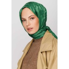 Valor Scarf Çay Ağacı Kazayağı Desen Ipeksi Jakar Şal