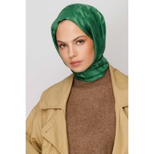 Valor Scarf Çay Ağacı Kazayağı Desen Ipeksi Jakar Şal