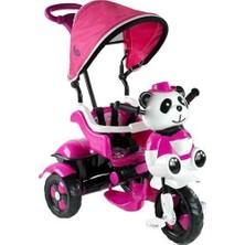 Babyhope 0127 Little Panda Ebeveyn Kontrollü Tenteli Müzikli Tricycle Üç Teker Bisiklet