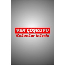 Laputa Tükkan 30 x 8 cm Ver Coşkuyu Yazılı Oto Sticker Araba Cam Sticker