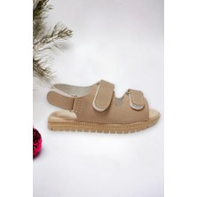 Ponchiq Cırt Cırtlı Çift Bantlı Unisex Çoçuk Sandalet