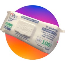 Vindex  SİLİKON LU İZ BIRAKMAYAN Pratik Yüzey Temizleme Mendili 100 lü paket