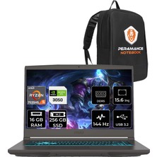 Msı Thin A15 Amd Ryzen 5 7535HS 16GB 256GB SSD RTX3050/4GB 15.6" Fhd 144Hz Fdos Taşınabilir Bilgisayar B7UC-077XTR & Per4 Çanta B7UCP306