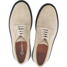 Milonek Shoes Oxford Bej Süet