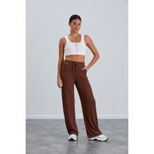 Dream Style Kadın Yazlık Geniş Kesim Rahat Kalıp Bol Paça Cepli Eşofman Altı