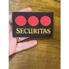 9x5 cm Ütü Ile Yapışan Secutitas Yazılı Arma Dikiş Aksesuarı