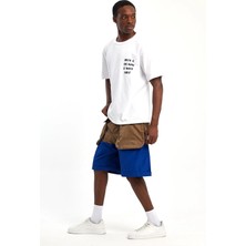 Justleo Bcna Yazılı Beyaz  Erkek T-Shirt
