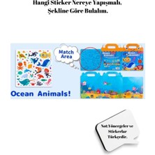 Tekrar Tekrar Kullanılabilen  İlk Sticker Kitabım Ocean Animals! - Okyanus Hayvanları