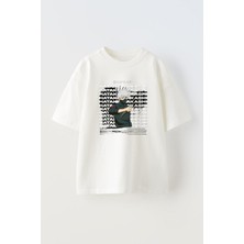 The Wert Unisex Hatake Kakashi Tasarım Baskılı Pamuk Beyaz Oversize T-Shirt