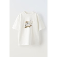 The Wert Unisex Costom Motoreyels Tasarım Baskılı Pamuk Beyaz Oversize T-Shirt