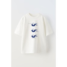 The Wert Unisex Amıa Good Person Tasarım Baskılı Pamuk Beyaz Oversize T-Shirt