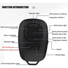 Koodmax Instagram Tiktok Bluetooth Uzaktan Kumanda Sayfa Çevirici Video Kaydı Selfie Kumandası