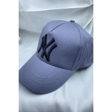 Tekno Trust Siyah Unisex Gri Beyzbol Şapka - Ny New York Siyah Nakışıyla Şıklık ve Güneş Koruması!  Tüm Yaş