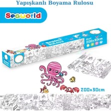 ilerigrup Yapışkanlı Rulo Resim Boyama Kağıdı Sea World 200 x 30 cm