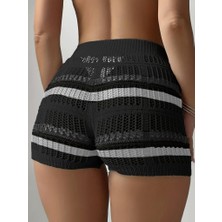 Amor İç Giyim Kadın Belinden Bağlamalı Mini Triko Short