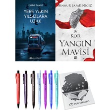Yangın Mavisi 4 Kor Binnur Şafak Nigiz ve Epsilon Yayınevi Yere Yakın Yıldızlara Uzak Emine Tavuz 2li Set
