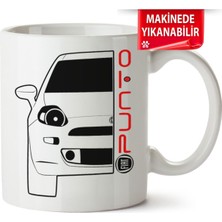 Çakılap Fiat Punto Baskılı Porselen Kupa Bardak