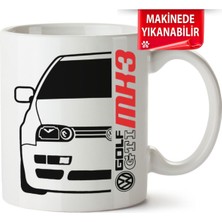 Çakılap Vw Golf 3 Baskıpı Porselen Kupa Bardak