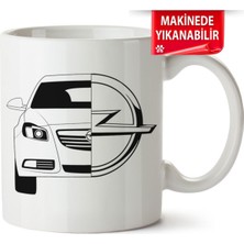 Çakılap Opel Corsa E Baskıpı Porselen Kupa Bardak