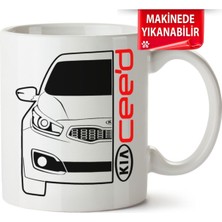 Çakılap Kia Ceed Baskılı Porselen Kupa Bardak