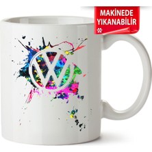 Çakılap Vw Logo Baskıpı Porselen Kupa Bardak