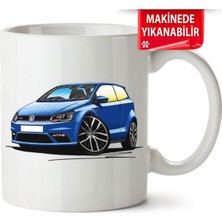 Çakılap Vw Polo Mk5 Baskıpı Porselen Kupa Bardak