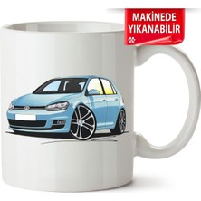 Çakılap Vw Golf 7 Baskıpı Porselen Kupa Bardak