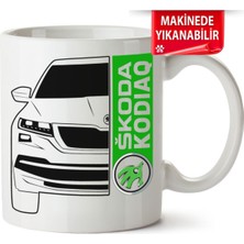 Çakılap Skoda Kodiaq Baskıpı Porselen Kupa Bardak