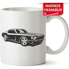 Çakılap Ford Mustang Baskılı Porselen Kupa Bardak