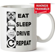 Çakılap Seat Logo Baskıpı Porselen Kupa Bardak